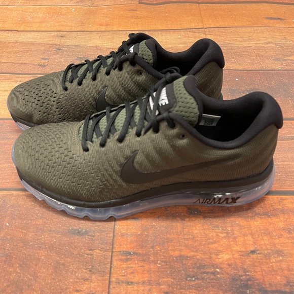 Nike Men's Air Max 2017 Cargo Khaki Running Shoes - Picture 5 of 6